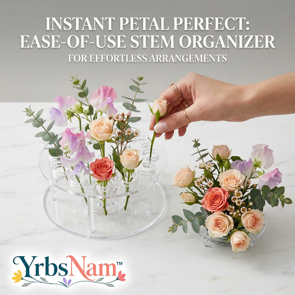 Clear acrylic floral organizer