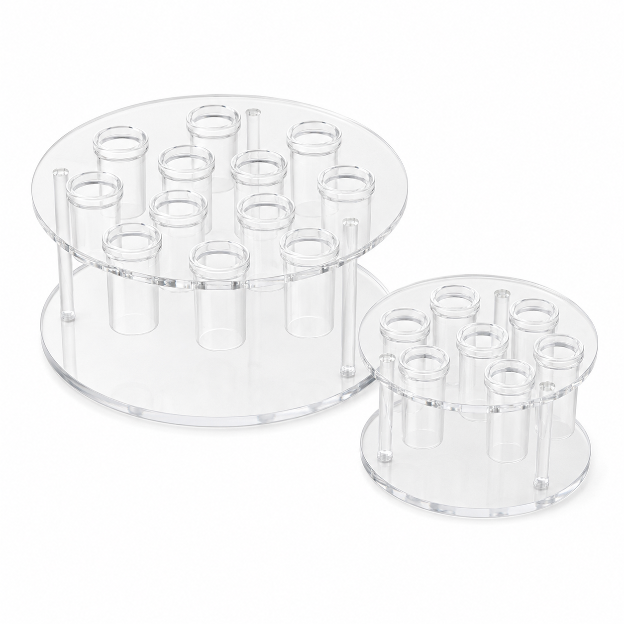 YrbsNam™ Clear Acrylic Floral Stem Organizer, Flower Arrangement Holder with Multiple Stem Holes, Reusable Flower Frog Vase Insert for Bouquets, Centerpieces, DIY Floral Design, Weddings, Home Decor & Event Styling