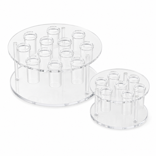 YrbsNam™ Clear Acrylic Floral Stem Organizer, Flower Arrangement Holder with Multiple Stem Holes, Reusable Flower Frog Vase Insert for Bouquets, Centerpieces, DIY Floral Design, Weddings, Home Decor & Event Styling