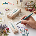 YrbsNam™ Precision Petal Placer, Pressed Flower Placement Tool, Fine Tip Floral Tweezers for Delicate Petals, Resin Art, Scrapbooking, Card Making, Nail Art & Botanical Crafts