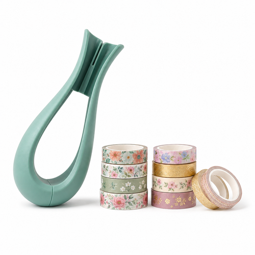 YrbsNam™ Floral Easy-Stem Wrap Kit, DIY Bouquet Stem Wrap Tool with Decorative Floral Tape, Flower Arrangement Holder for Fresh Flowers, Wedding Bouquets, Home Floral Crafts, Florist Supplies